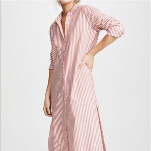 Stateside Midi Stiped Shirt Dress Duster